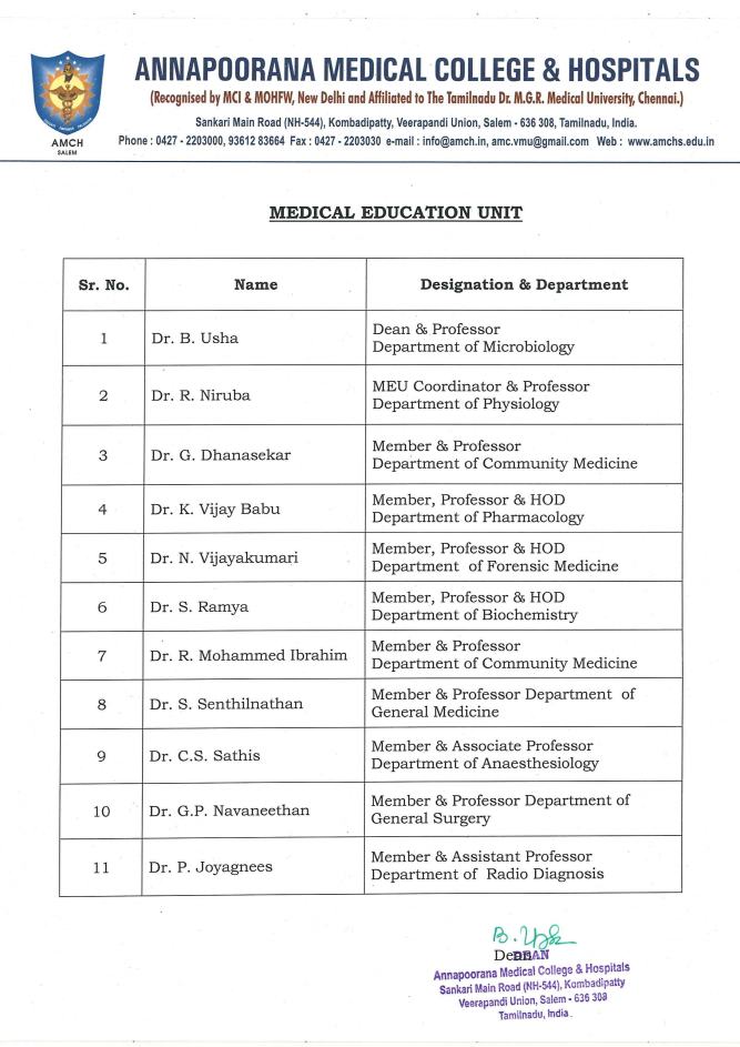 Medical Education Unit